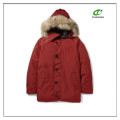 2015 new warm cheap red down-filled men parka